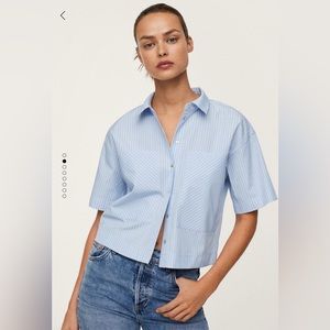 Oversized striped shirt